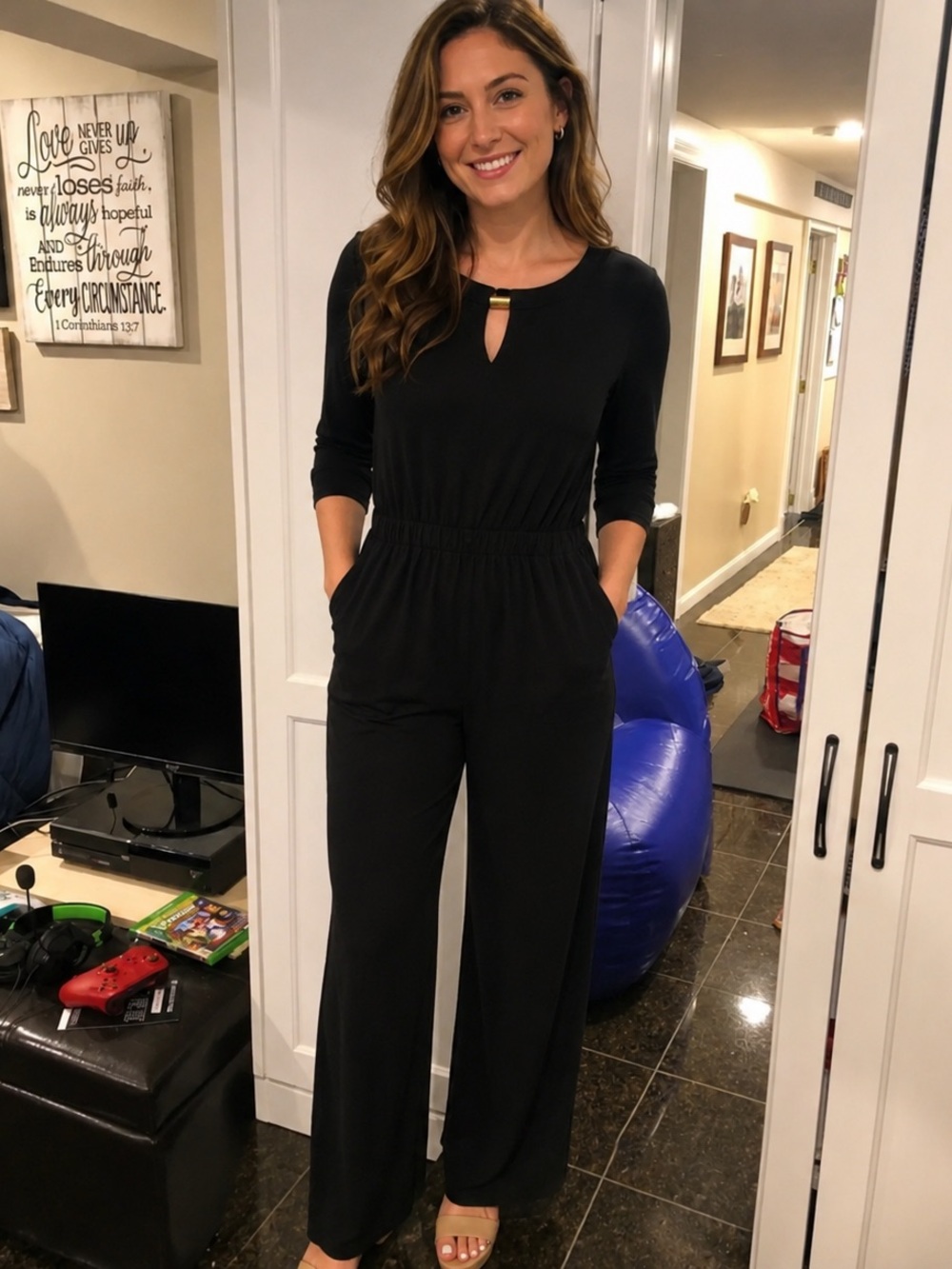 Black jumpsuit size MEDIUM